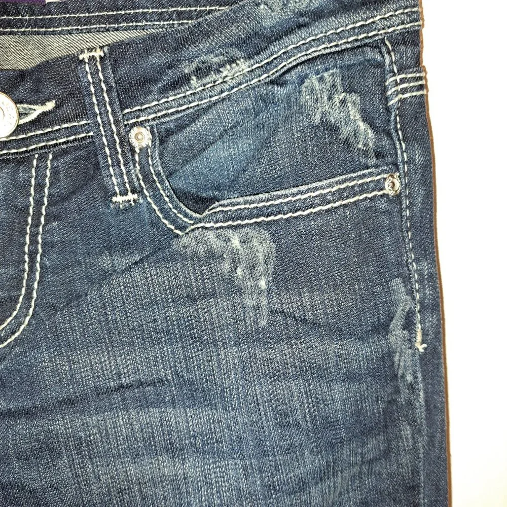 Vigoss Collection Embroidered Flare Leg Jeans size 5 - Picture 6 of 12